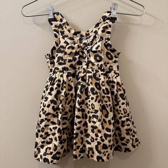 Janie and Jack Leopard Print Dress baby girl size 6 months to 12 months - Picture 5 of 8